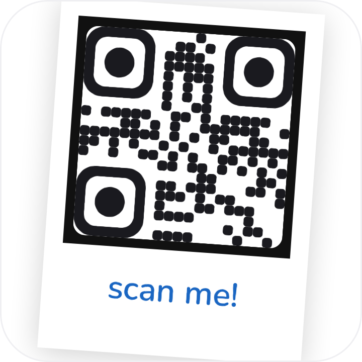 Polaroid scan me QR code