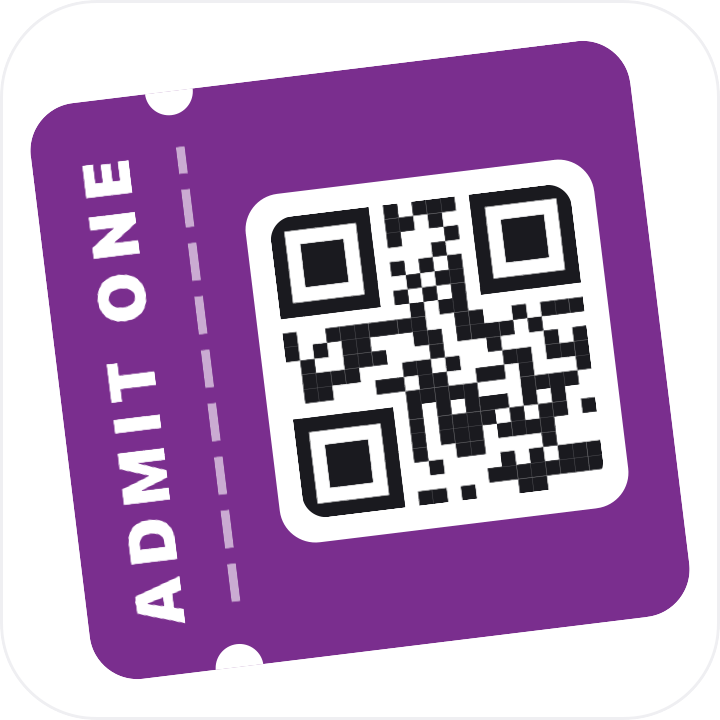 Event ticket QR code