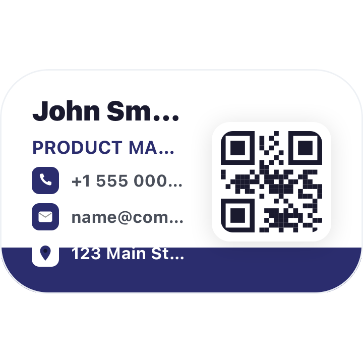 Business card QR code