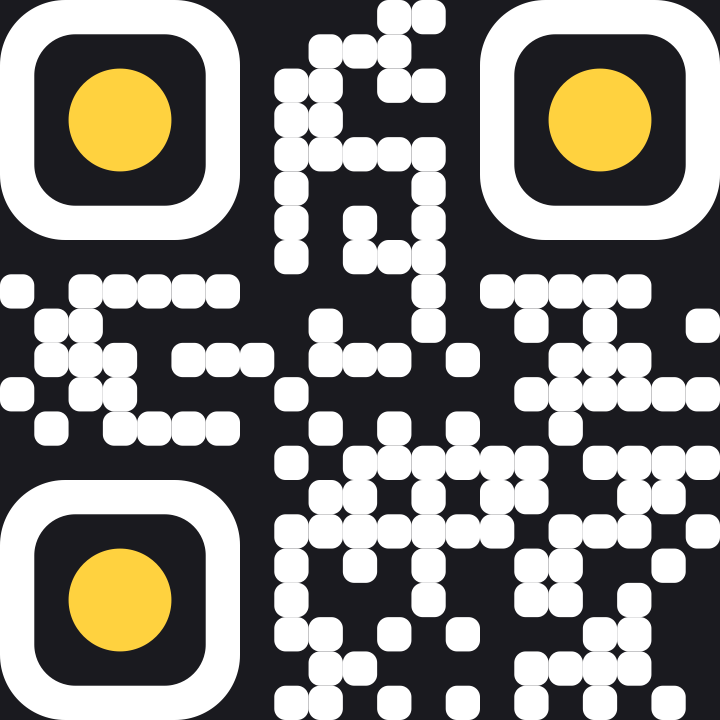 Dark themed QR code